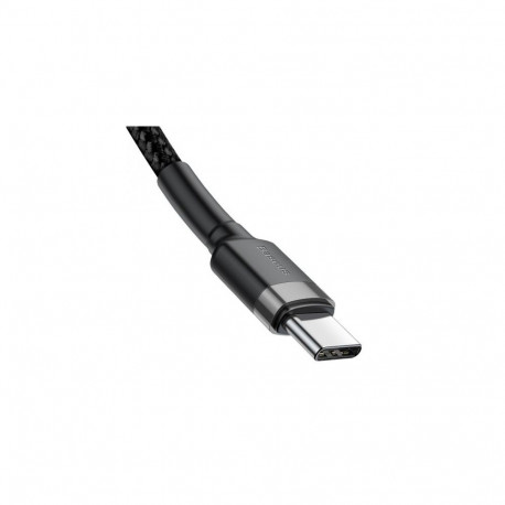 USB Cable - Baseus Cafule 1m, Black/grey