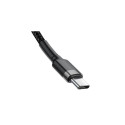 USB Cable - Baseus Cafule 1m, Black/grey