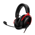 Headphones - HyperX Cloud III Gaming Headset, Memory Foam, Black/Red