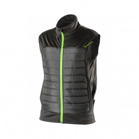 Hogert HT5K378-M hybrid vest, M, black, 96% polyester, 4% elastane, 100% polyester, 2 pockets, inner