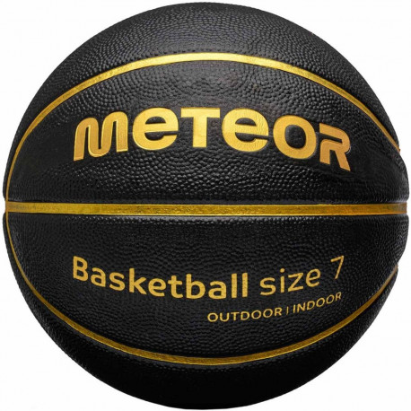 Meteor korvpall Cellular 7 16697, must-kuldne