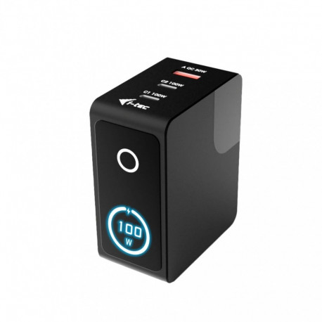 Nutikas mitmeportiline USB-laadija 100W 2xUSB-C 1xUSB-A LCD 150cm