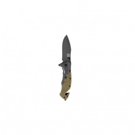 Commander Rescue 101 INC Knife, Black/Tan