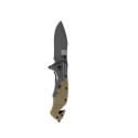 Commander Rescue 101 INC Knife, Black/Tan