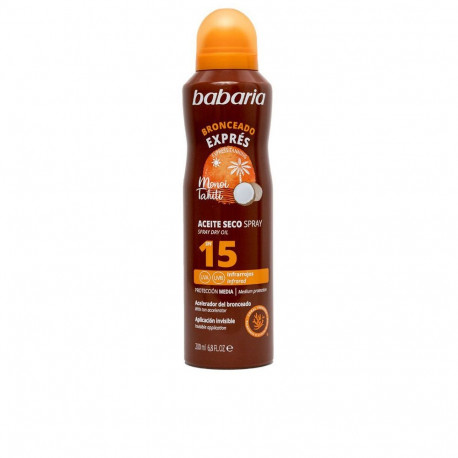 BABARIA kuivõli pihusti BRONCEADO EXPRÉS SPF15 200ml