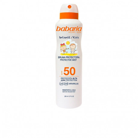 BABARIA SOLAR INFANTIL SPF50 bruma protectora spray 200 ml
