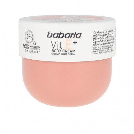 BABARIA VITAMIN E+ body cream 100% vegan 400 ml