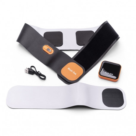 Bodi-Tek Ab & Back Muscle Strengthener With Heat, Black/Orange