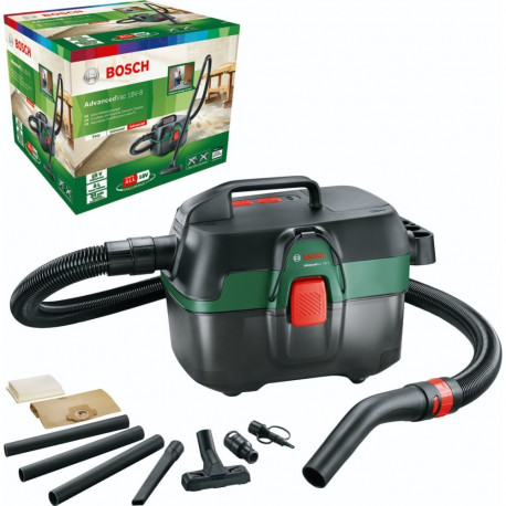 AdvancedVac märg-kuiv tolmuimeja 18V-8 ilma akuta ja laadijata POWER FOR ALL ALLIANCE, roheline