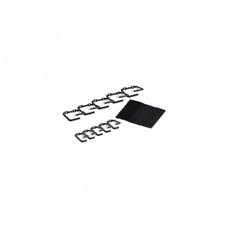APC NetShelter Cable Management, Rings, Set of 5 small and 5 large, Black