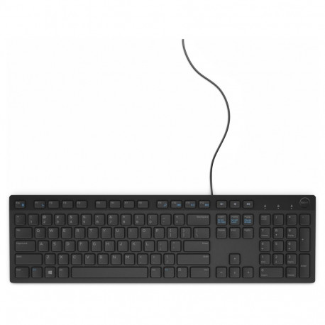 Dell klaviatuur KB216 USB QWERTZ DE, must