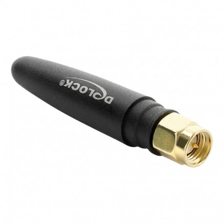 "LTE Antenne SMA Stecker 1,82 dBi omnidirektional starr schwarz"
