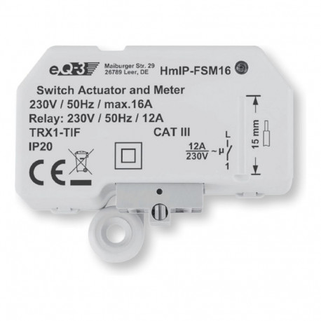 "Homematic IP Schalt-Mess-Aktor (16A) - Unterputz"