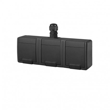 SOCKET 5046-67 3-kohaline IP65 Aquant must