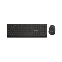 Natec Keyboard and Mouse | Stringray 2 | Keyboard and Mouse Set | Wireless | US | Black