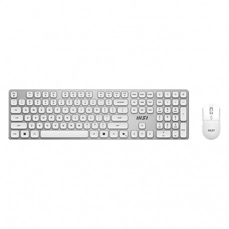 MSI FORGE K210 WIRELESS COMBO WHITE US | Keyboard and Mouse Set | Wireless | Mouse included | US | W