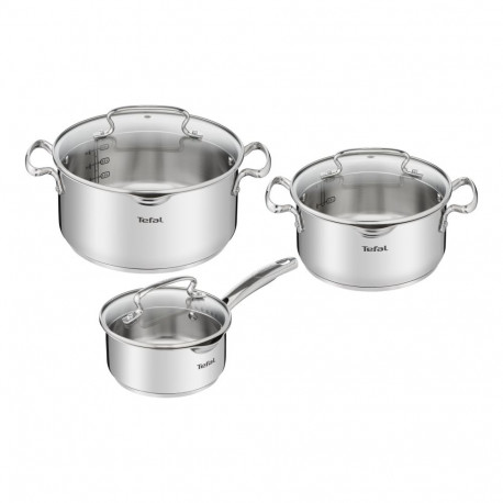 TEFAL kööginõude komplekt G719S674 Duetto+ roostevabast terasest nõudepesumasinas pestav kaasuga