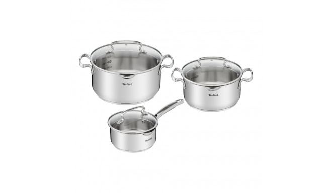 TEFAL kööginõude komplekt G719S674 Duetto+ roostevabast terasest nõudepesumasinas pestav kaasuga