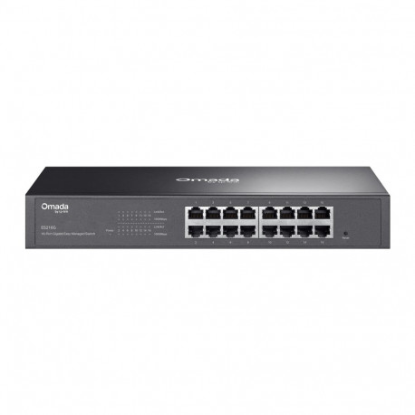 TP-LINK | ES216G | Omada 16-Port Gigabit Easy Managed Switch | Desktop/Rackmountable | Managed | Pow
