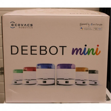 Ecovacs SALE OUT. DEEBOT mini Vacuum cleaner, Robot, Wet&Dry, ZeroTangle Technology, Agile Navigatio