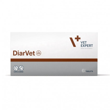 Pet Supplement - VetExpert Diarvet 6 Tablets For Dogs And Cats, Grain-Free, Gluten-Free