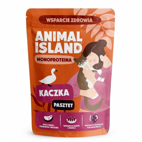 Cat Food - ANIMAL ISLAND Mono Duck Grain-Free Wet Food for Adult Cats 100g Duck