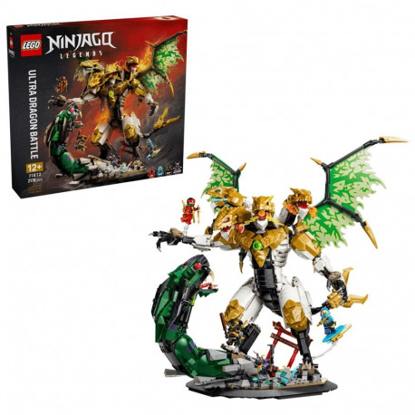 Toy Set - LEGO NINJAGO 71872 Ultra Dragon Battle 2178 Pcs, 4 Minifigures, 480 mm