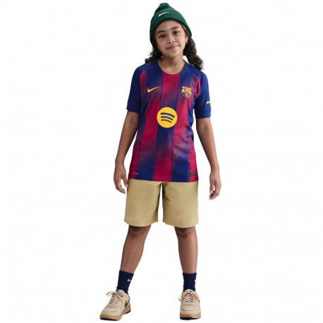 Nike laste jalgpallisärk HJ5216 FC Barcelona 2025/26 kodune 456 M, tumesinine-bordoopunane