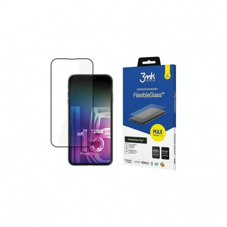 3mk ekraanikaitse Apple iPhone 15 Pro FlexibleGlass Max, must