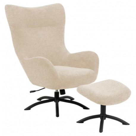Tugitool TALGARTH recliner jalatoega, kreem