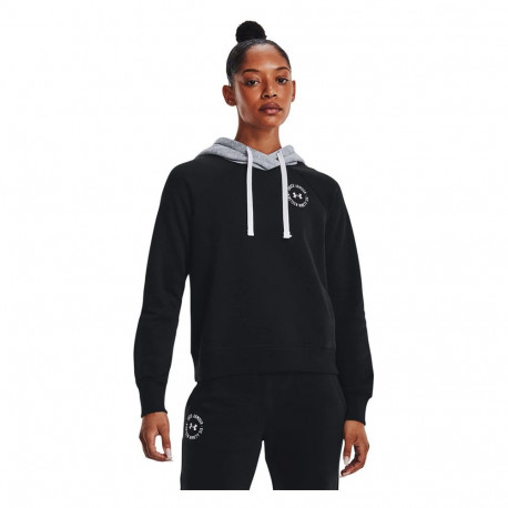 Bluza damska Under Armour Rival Fleece CB Hoodie czarna 1373031 001