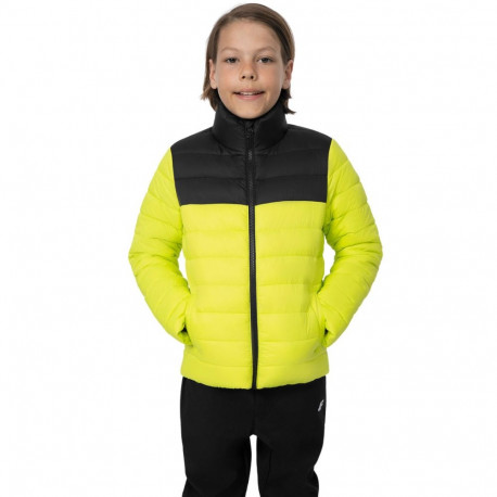 4F poiste tepitud jope 4FJSS23TDJAM077 45S, kirkasroheline
