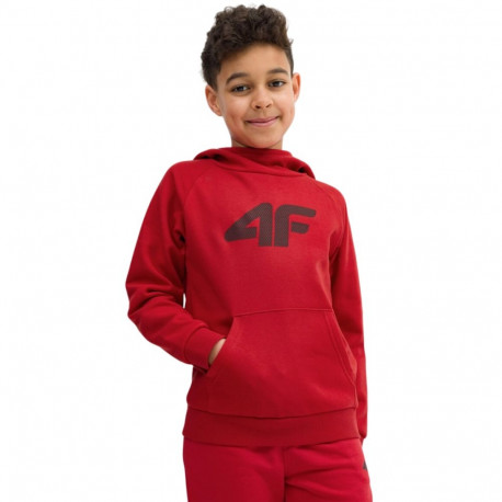 Bluza dla chłopca 4F czerwona 4FJSS23TSWSM220 62S