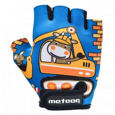 Rękawiczki rowerowe dla dzieci Meteor Teddy Builder Jr 26184-26185-26186