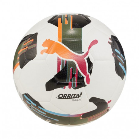 Puma jalgpall Orbita 5 Fusion 84331 01, valge-oranž-must