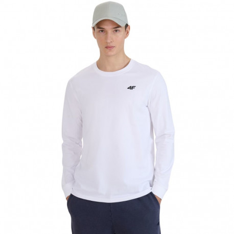 4F meeste pika varrukaga särk M432 4FWMM00TLONM432 10S, valge