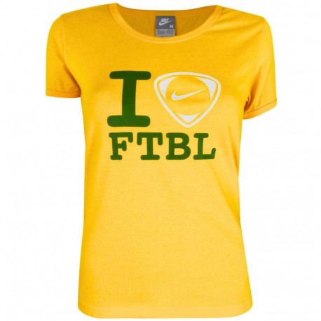 Nike naiste t-särk I Love Ftbl 257286 703, kollane