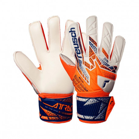 Reusch väravavahikindad Attrakt Solid Junior 5572516 2500, valge-oranž-sinine