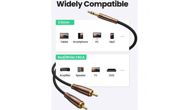 Ugreen AV170 2x RCA cable (Cinch) jack 3.5mm