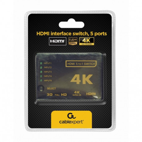 I/O SWITCH HDMI 5P/DSW-HDMI-53 GEMBIRD