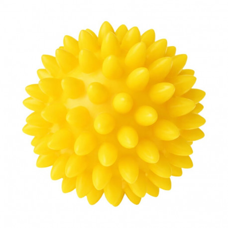 Piłka Fizjo Spiky do masażu i rehabilitacji 5,4 cm Tullo żółta REF855