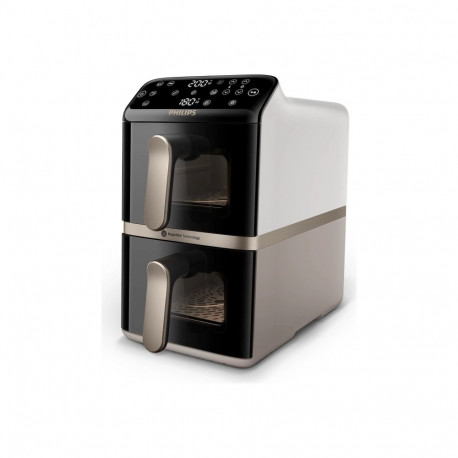 Philips Airfryer, Dual Basket | NA462/80 4000 Series | Capacity 10 L | Power 2750 W | RapidAir | Sil