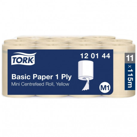 Rullkäterätt Tork M1 Universal Mini  310 kollane, 115m/rull , keskväljatõmbega