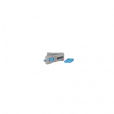 Lindy 40324 port blocker Port blocker + key DisplayPort Blue Acrylonitrile butadiene styrene (ABS) 5