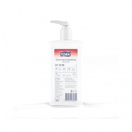 Käte desinfitseerimisvahend TORK, pumbaga, geeljas, 0,5 l, 511205.