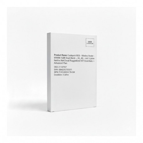 "Cradlepoint R920 - Wireless Router - WWAN 1GbE Dual-Band - 3G, 4G - mit 3 Jahre NetCloud Ruggedized