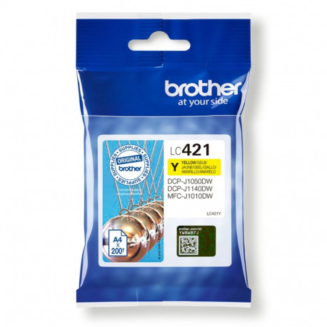 Brother Ink LC421 Yellow Gelb (LC421Y)