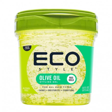 ECO STYLE juuksegeel oliiviõliga kõikidele juuksetüüpidele ilma alkoholita 473ML