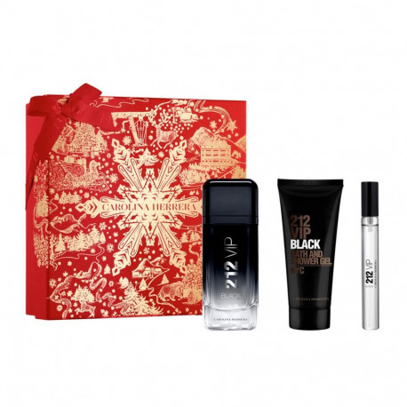 CAROLINA HERRERA parfüümvesi 212 VIP meestele 100ML pihustiga + dušigeel 1tk + reisipihusti 1tk, mus