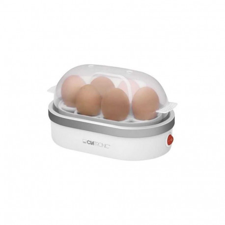 Clatronic egg cooker EK 3497 400W white / silver - for 6 eggs